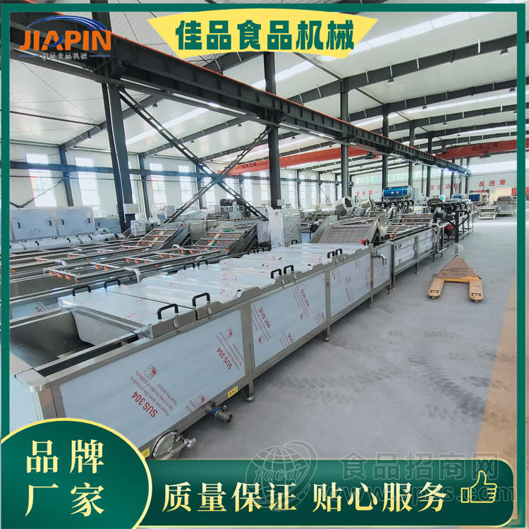 大型萝卜漂烫机厂家，胡萝卜青菜热烫焯水机