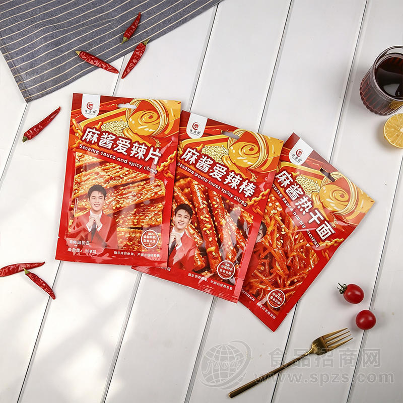 管老板麻酱辣条休闲食品