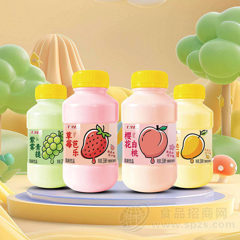 七娃草莓芭乐风味饮品235ml