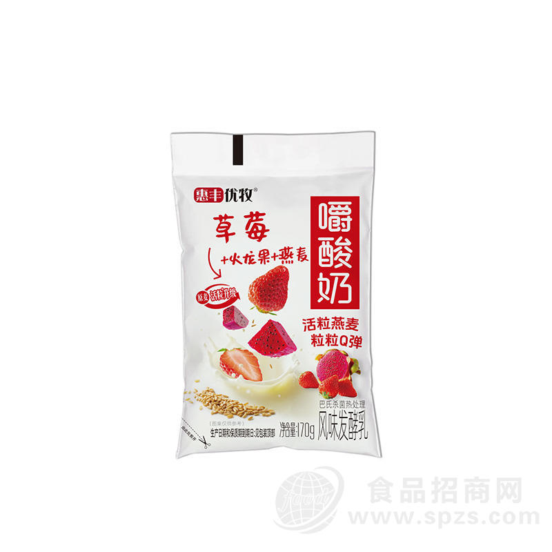 惠丰优牧嚼酸奶（火龙果+草莓+燕麦）