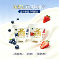 利园牧场酸奶仕草莓蓝莓双口味组合280克