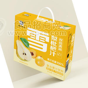 绿宝乳业雪梨枇杷汁复合果汁饮料130gx16瓶