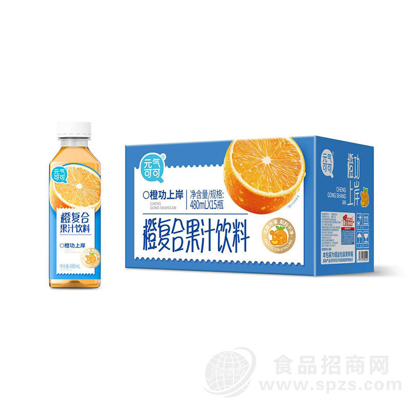 元气可可橙复合果汁饮料480mlx15瓶