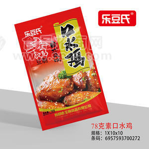 乐豆氏素口水鸡休闲食品休闲零食豆制品78克