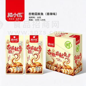辣小优杏鲍菇鱿鱼香辣味休闲食品16克x20包