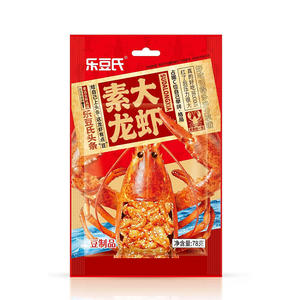 乐豆氏素大龙虾休闲豆制品休闲食品78克