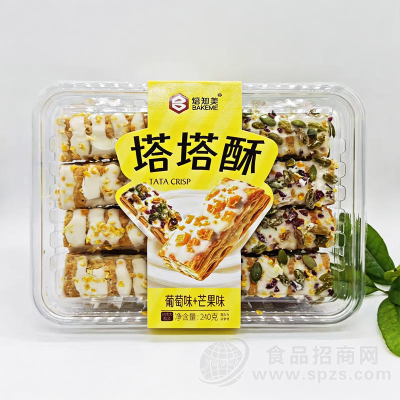 焙知美塔塔酥葡萄味+芒果味240克糕点