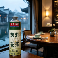浪漫情歌茉莉花茶茶饮料1L罐装饮料