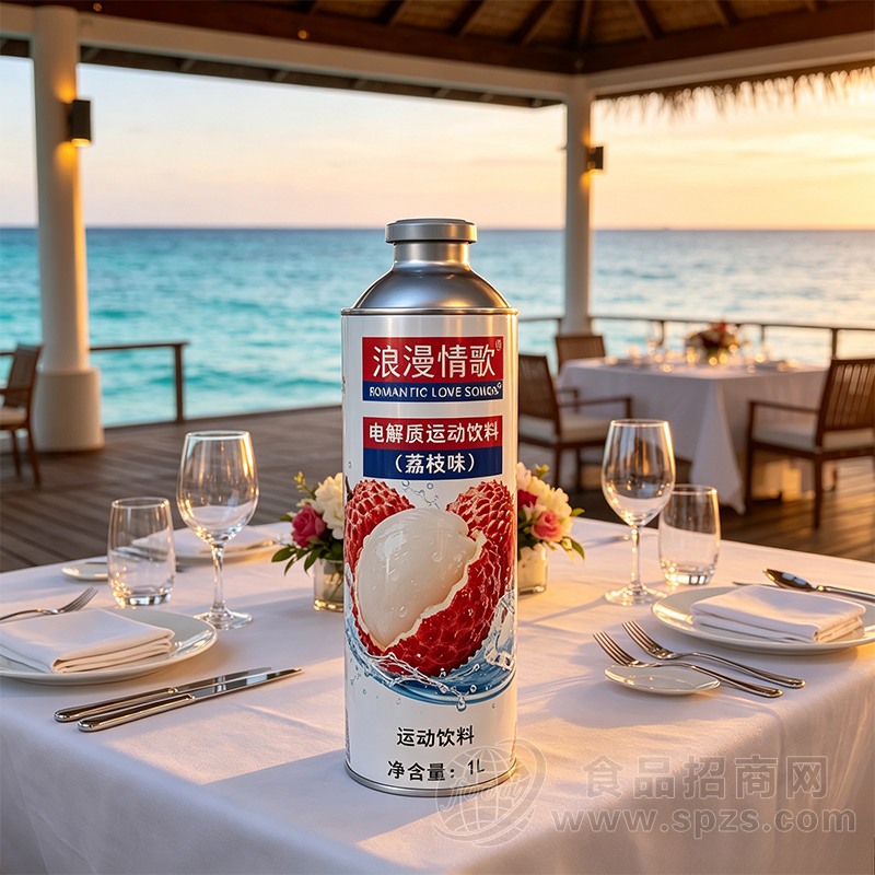 浪漫情歌电解质运动饮料荔枝味运动饮料1L
