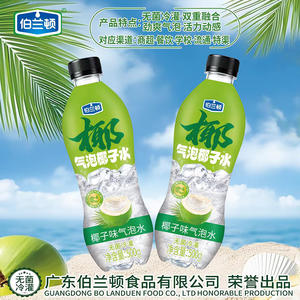 伯兰顿气泡椰子水椰子味气泡水无菌冷灌500g