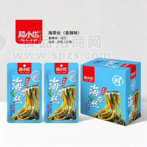 辣小优海带丝香辣味休闲食品30克x20包