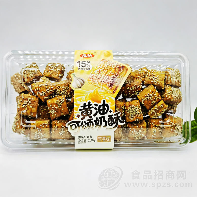 泓盼黄油可颂奶酥蒜香味烘烤类糕点200克