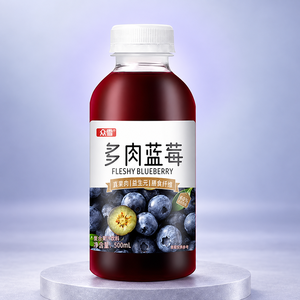 众雪多肉蓝莓复合果汁饮料500ml