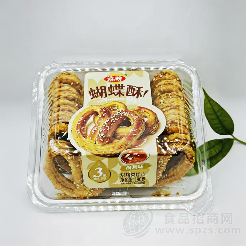 泓盼蝴蝶酥枫糖味烘烤类糕点190克