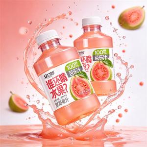 众口妙100%芭乐汁复原果汁450ml