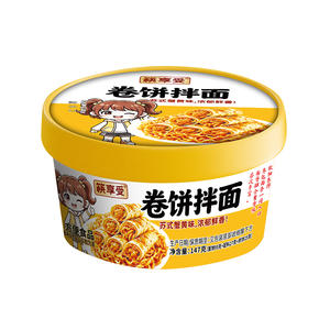筷享受卷饼拌面苏氏蟹黄味方便食品147g