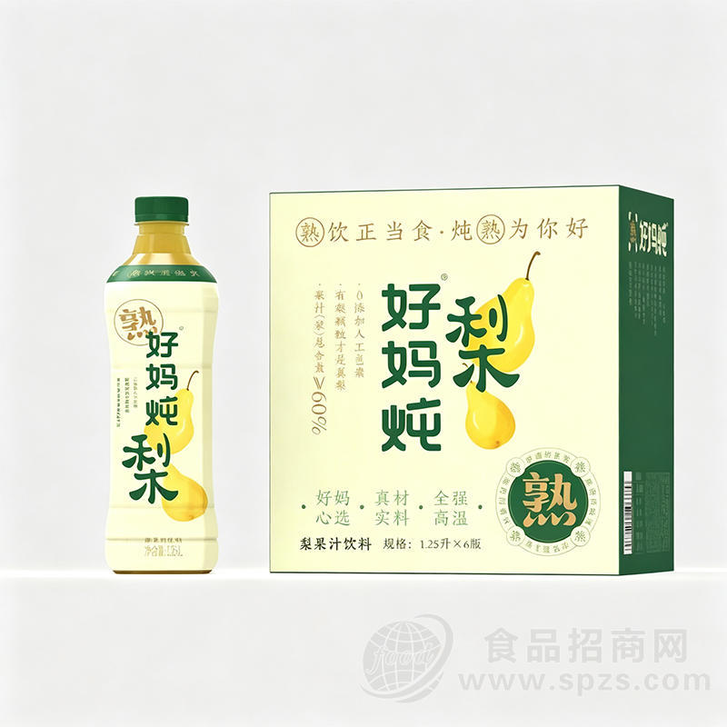 好妈炖梨果汁饮料1.25Lx6瓶
