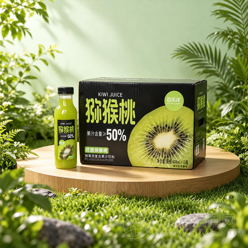 百乐洋猕猴桃复合果汁饮料408mlx15瓶