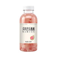 众雪多肉芭乐桃桃果肉果汁饮料500ml