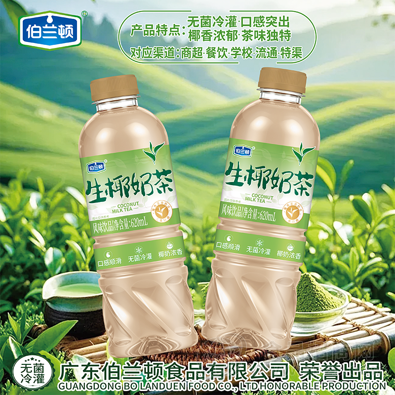 伯兰顿生椰奶茶风味饮品620ml