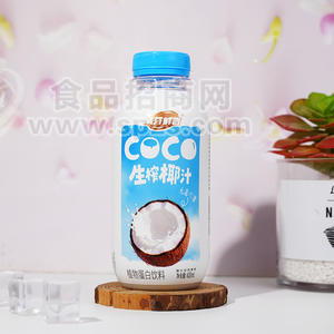 满芬鲜言生榨椰汁植物蛋白饮料420ml