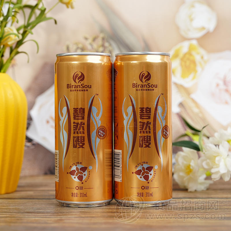 BiranSou碧然嗖0糖0脂0卡复合草本植物饮料310ml