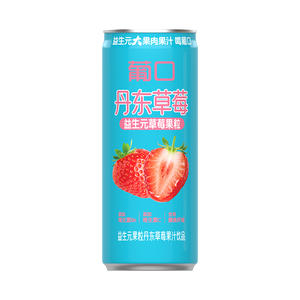 葡口益生元果粒丹东草莓果汁饮品320ml