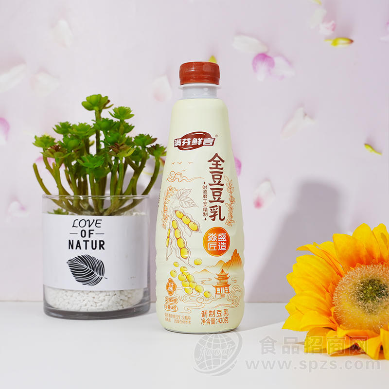 满芬鲜言全豆豆乳低糖调制豆乳饮料420克
