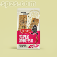麦吉忖鸡内金黑米谷巴脆鲜香麻辣味200克锅巴