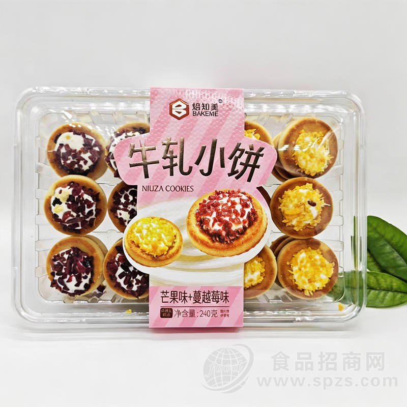 焙知美牛轧小饼芒果味+蔓越莓味糕点240克