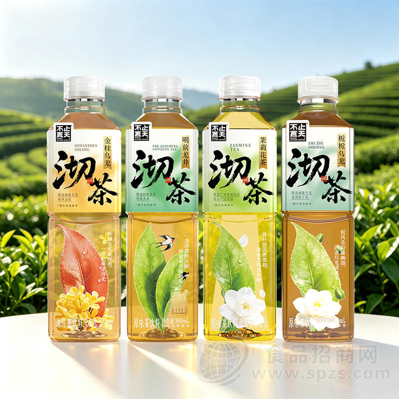 不止夏天沏茶原味茶饮料无糖茶茉莉花茶金桂乌龙900ml