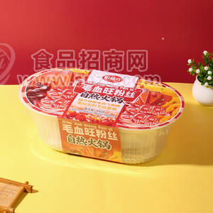 相聚欢毛血旺粉丝自热火锅方便食品300克