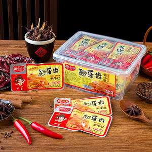 婉小小翘牙齿素牛肚魔芋制品香辣味50包